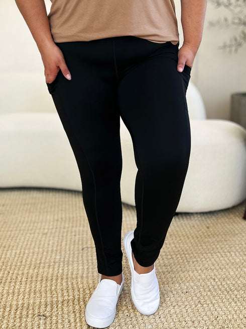 Wide Waistband Sports Leggings - Odaingerous